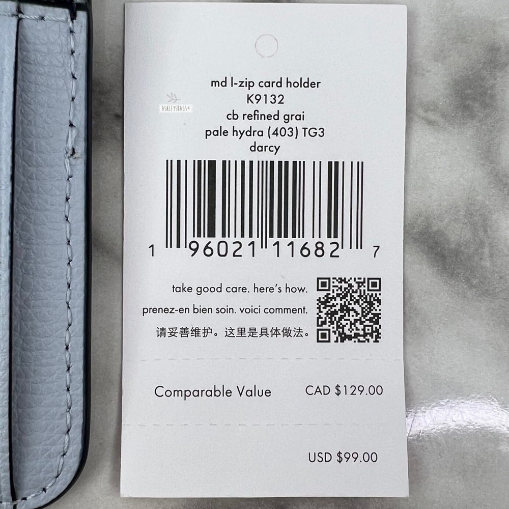 Kate Spade Medium L-Zip Card Holder Wallet - Picture 6 of 6